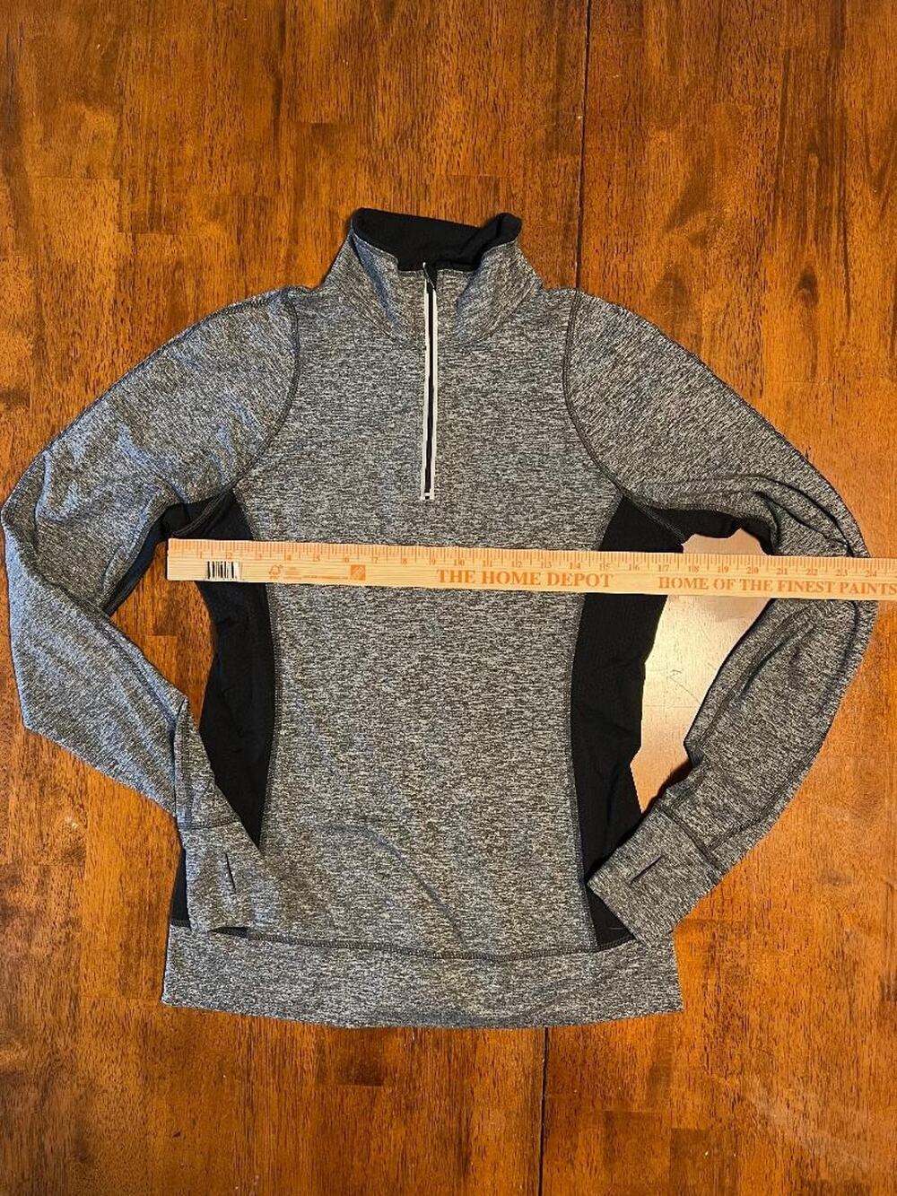 Womens REVA Activewear Half Zip Shirt, Size M